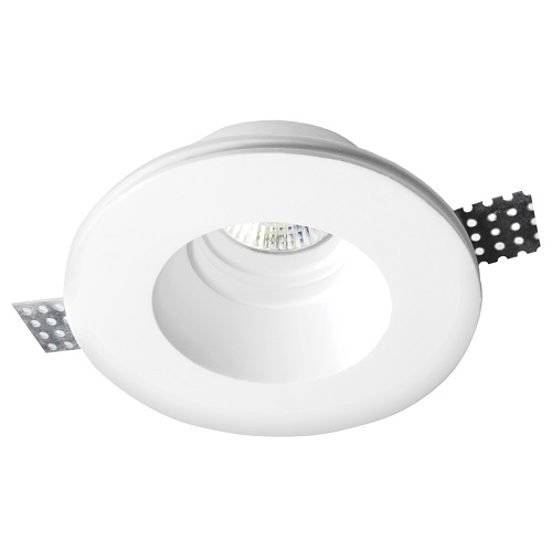 Χωνευτό γύψινο φωτιστικό στρόγγυλο βαθύ GU10 VK/09002